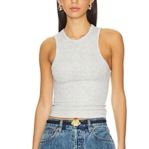 WeWoreWhat Ribbed Jersey Tank